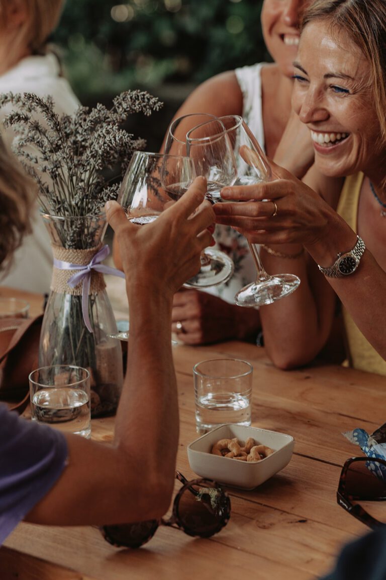 women enjoying wine in Chianti