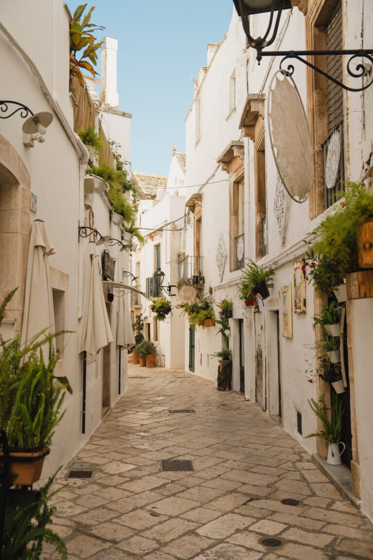 Charmante straten van Puglia