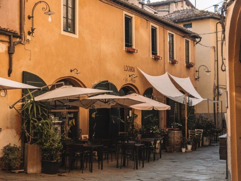 Yellow houses of Lucca