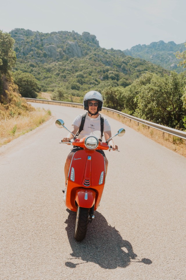 Vespa route in Sardinia