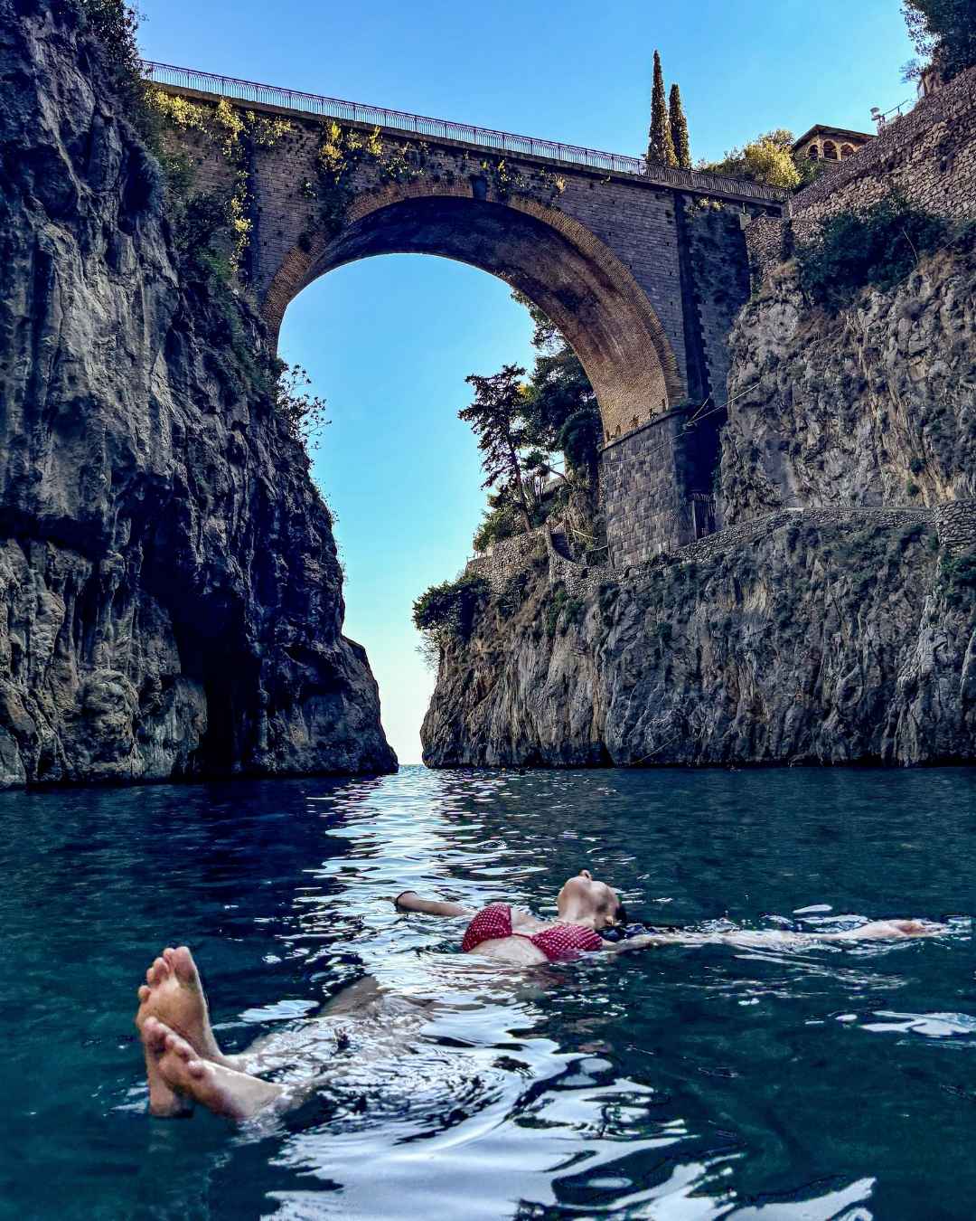 Fiordo di Furore famous swimming spot in amalfi